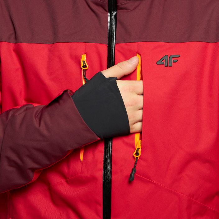 Men's ski jacket 4F red H4Z21-KUMN014 10