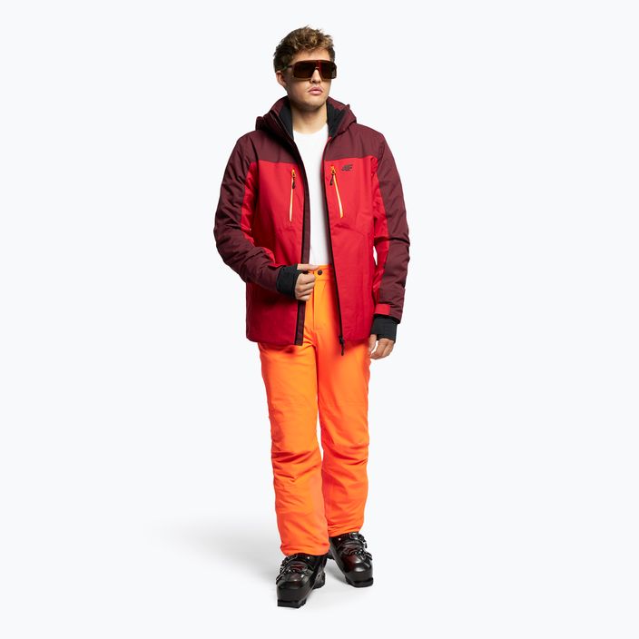 Men's ski jacket 4F red H4Z21-KUMN014 2