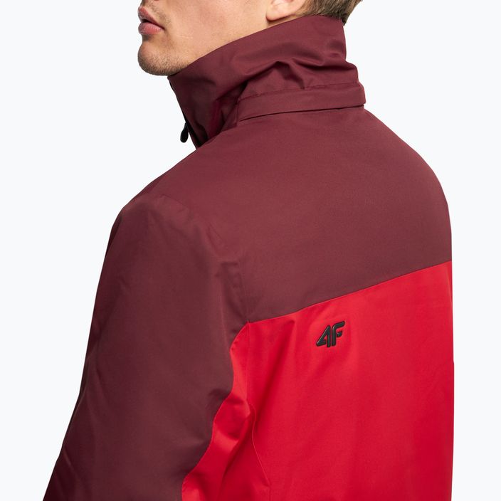 Men's ski jacket 4F red H4Z21-KUMN014 7