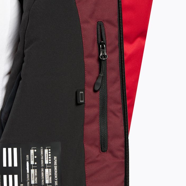 Men's 4F ski jacket burgundy-red H4Z21-KUMN015 11
