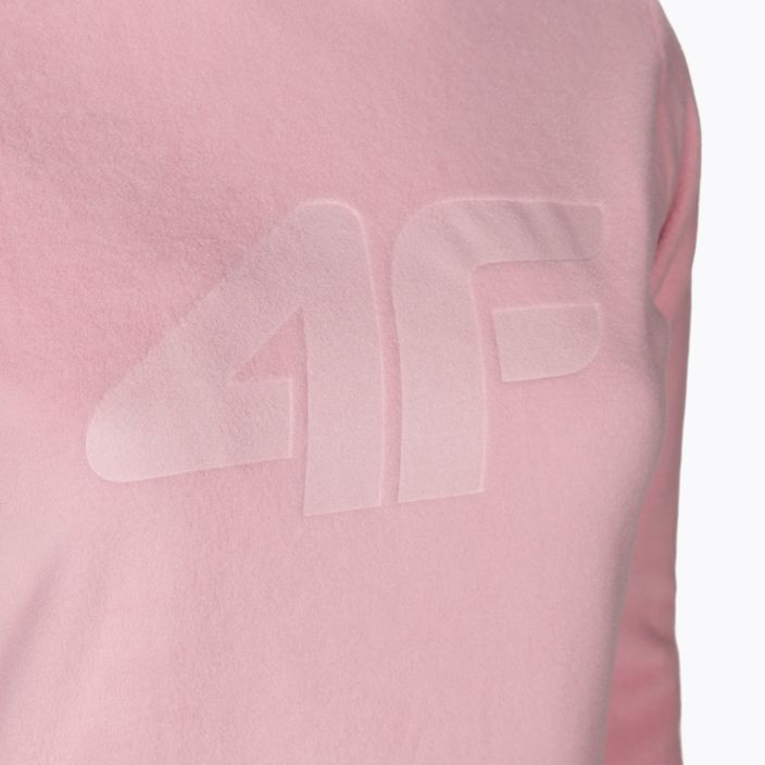 Women's 4F fleece sweatshirt pink NOSH4-PLD352 3