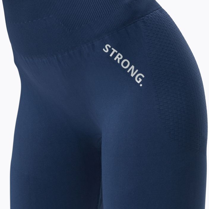 Women's seamless leggings STRONG POINT SHAPE & COMFORT (PUSH UP) navy blue 1133 4
