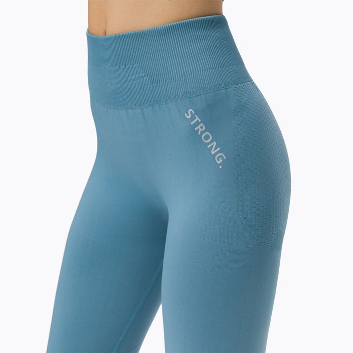 Women's seamless leggings STRONG POINT Shape & Comfort Push Up blue 1129 4