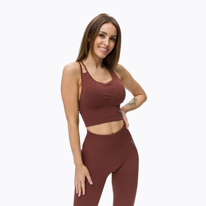 STRONG POINT Shape & Comfort cup training top brown 1118