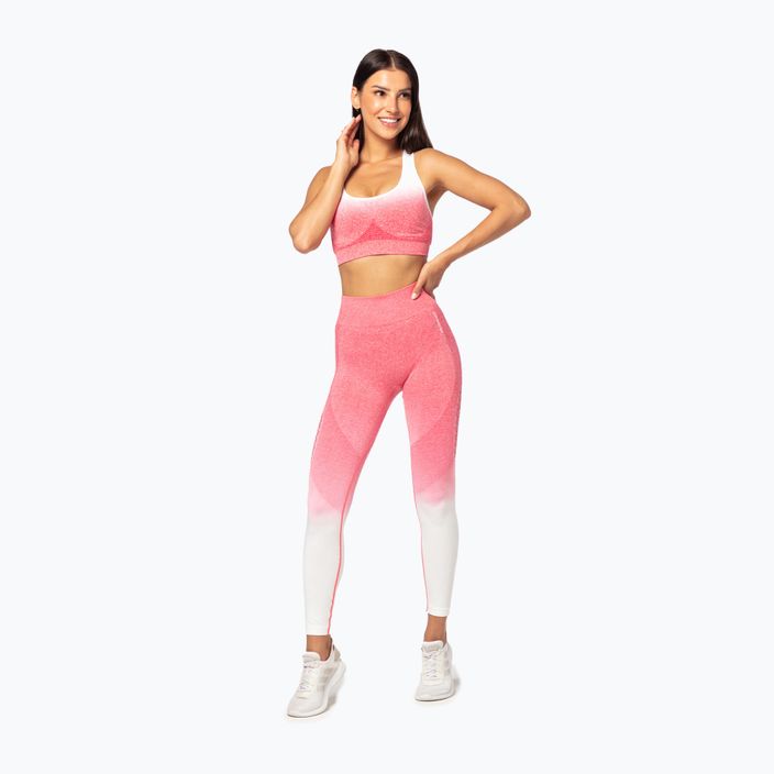 Women's Carpatree Phase Seamless leggings pink and white CP-PSL-PW 2