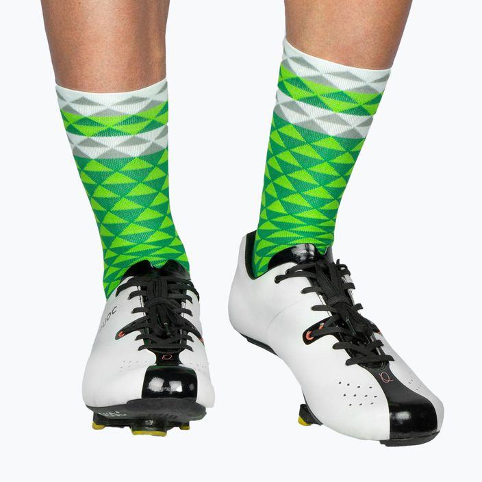 Luxa Asymmetric cycling socks green LUHE19SAMGS 2