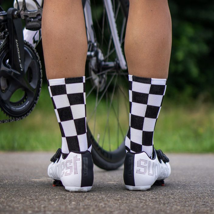 Luxa Squares cycling socks black and white LUHE21SSQS 6