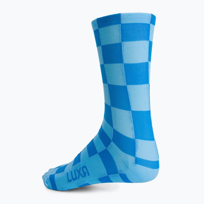 Luxa Squares cycling socks blue LUAMSSQBS 3