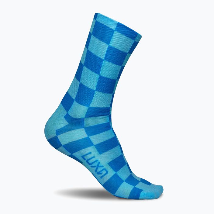 Luxa Squares cycling socks blue LUAMSSQBS