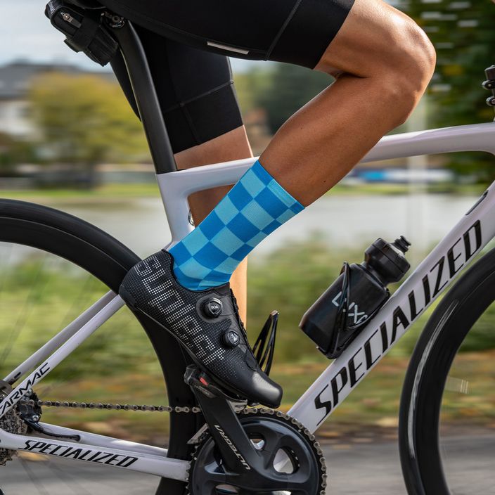 Luxa Squares cycling socks blue LUAMSSQBS 5