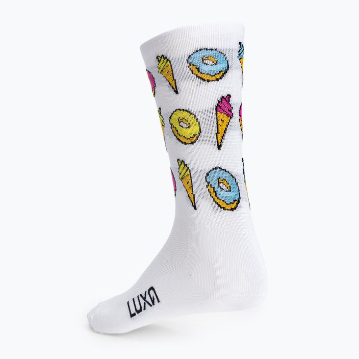 Luxa Donuts cycling socks white LUAMSDS 3