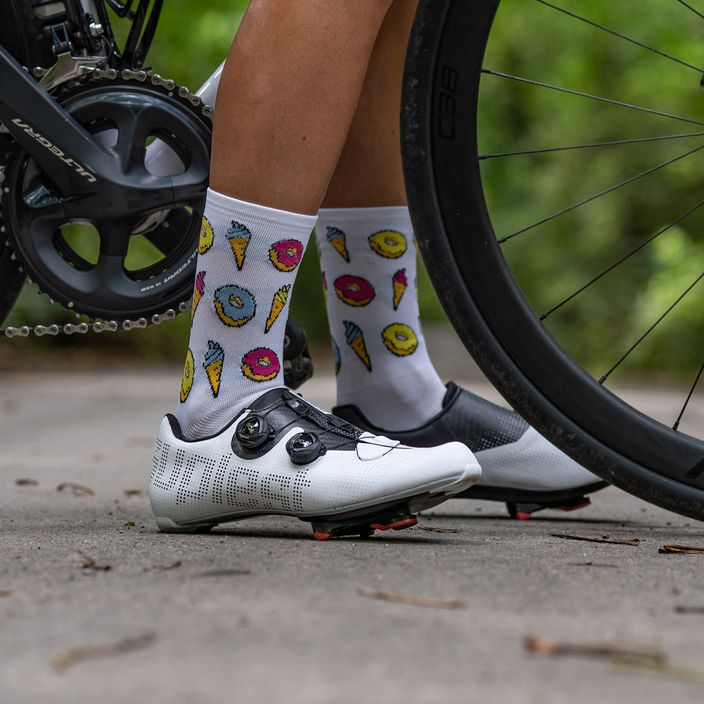 Luxa Donuts cycling socks white LUAMSDS 5
