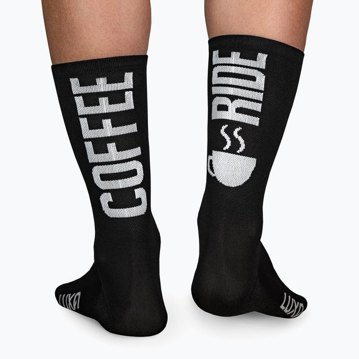 Luxa Coffee Ride cycling socks black LAM21SCRBS1 2