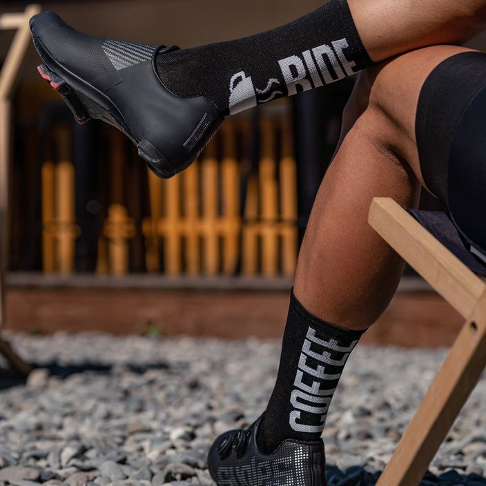 Luxa Coffee Ride cycling socks black LAM21SCRBS1 6
