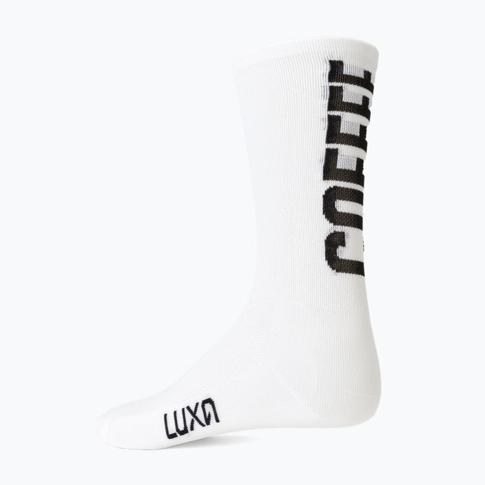 Luxa Coffee Ride cycling socks white LAM21SCRWS1 4