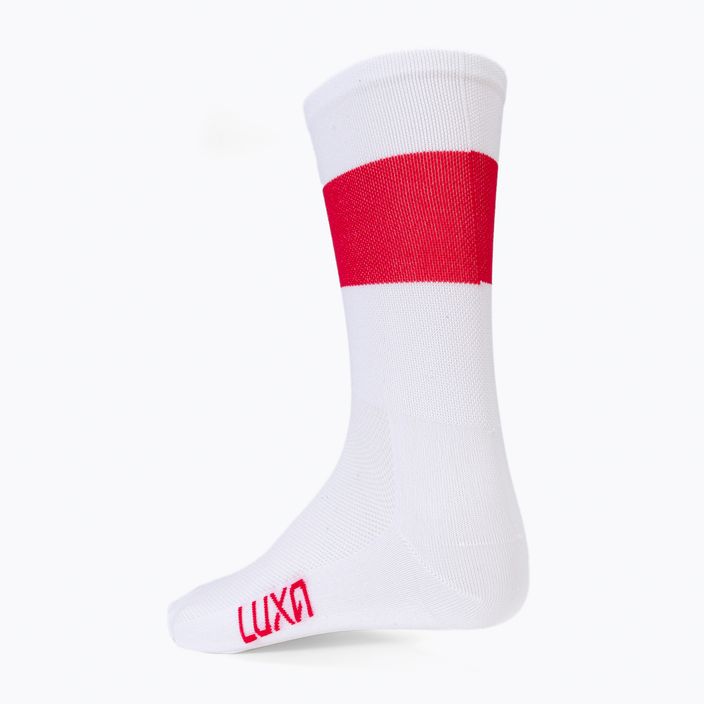 Luxa Flag white and red cycling socks LAM21SPFS 3