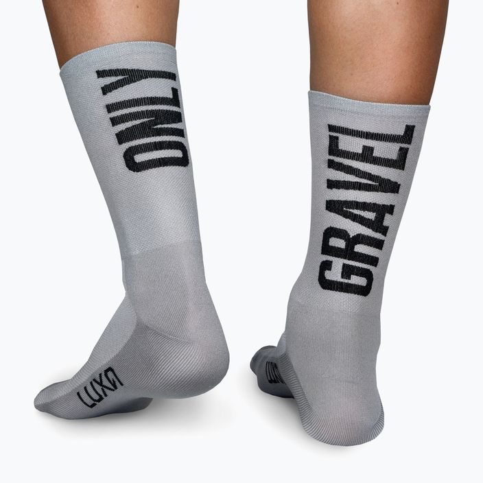 Luxa Only Gravel grey cycling socks LAM21SOGG1S 2
