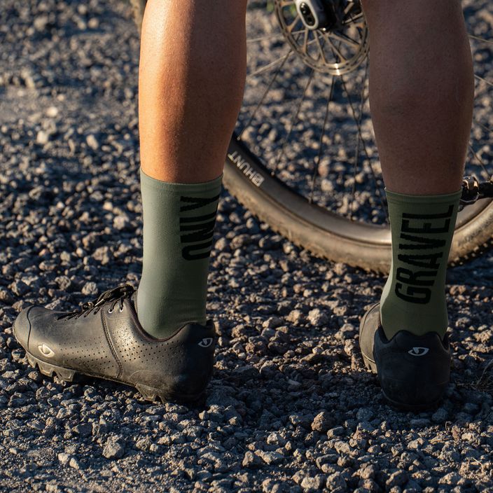 Luxa Only Gravel green cycling socks LAM21SOGK1S 7