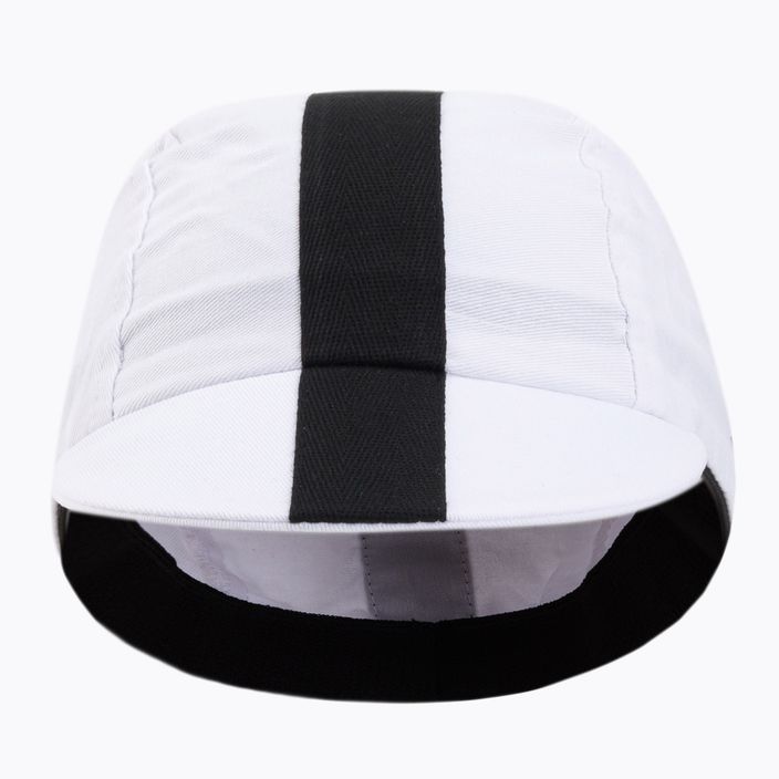 Luxa Classic Stripe white and black under-helmet cycling cap LULOCKCSW 4