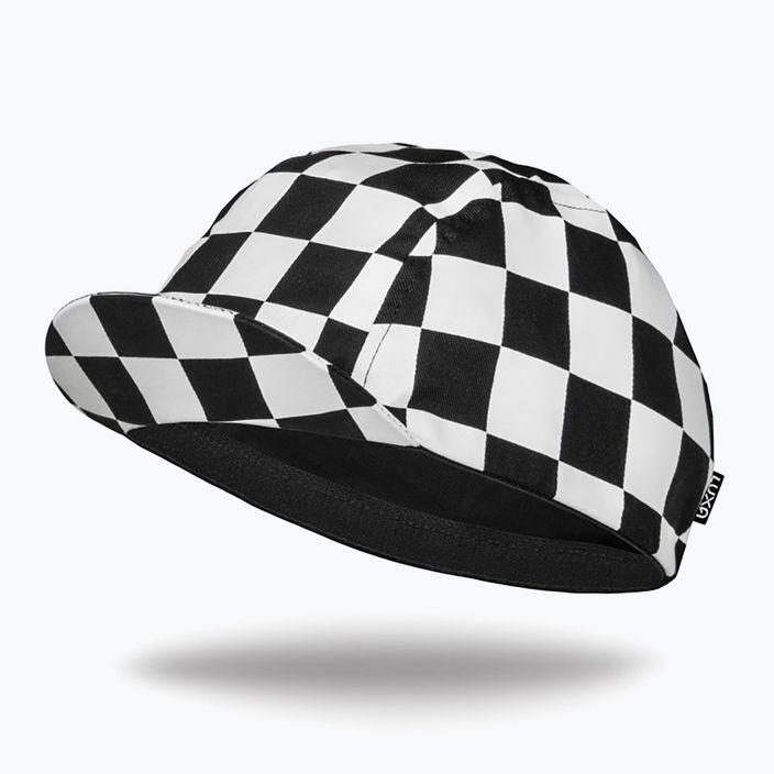 Luxa Squares under-helmet cycling cap black and white LULOCKSB 7