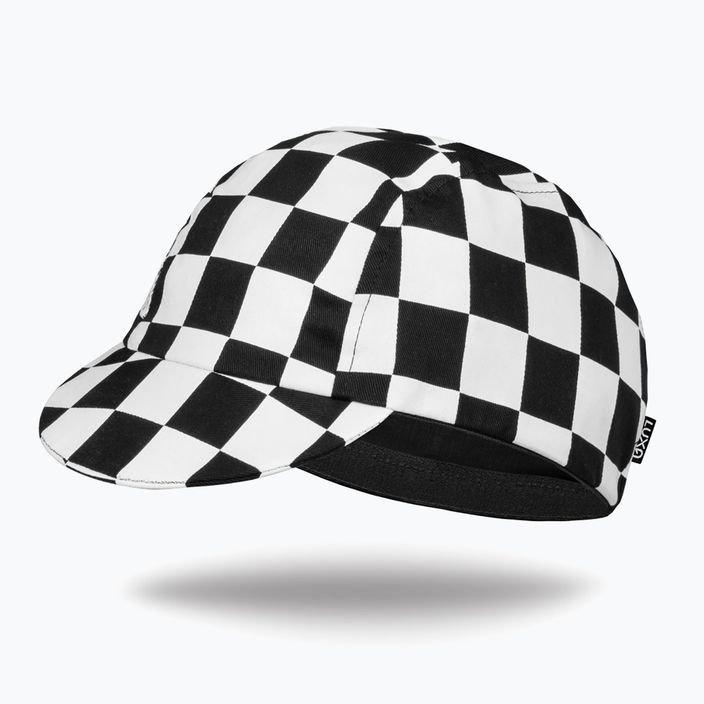 Luxa Squares under-helmet cycling cap black and white LULOCKSB 8