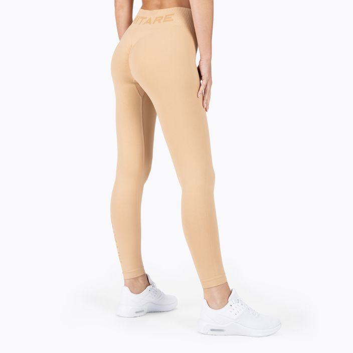 Women's seamless leggings MITARE Push Up Sunny beige K113 3