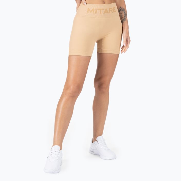Women's training shorts MITARE Push Up Sunny beige K115