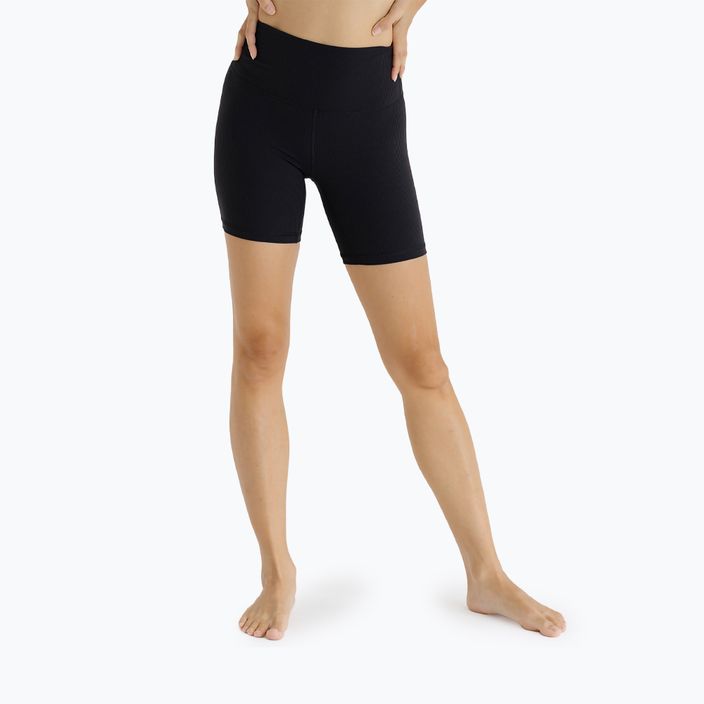 Women's yoga shorts JOYINME Ribbed black