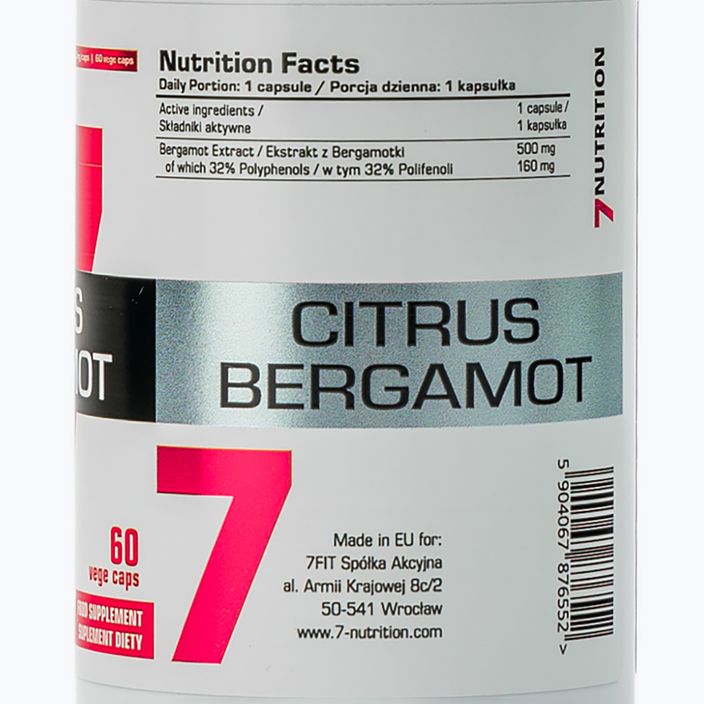 Citrus Bergamot 7Nutrition circulatory system 60 capsules 7Nu000481 3