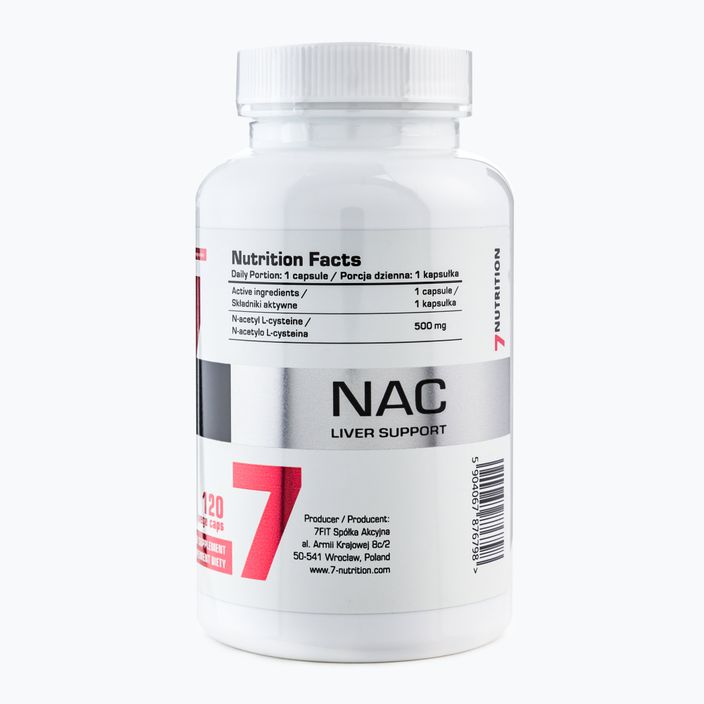 Supplement 7Nutrition NAC 500mg 120 capsules NU7876798 3
