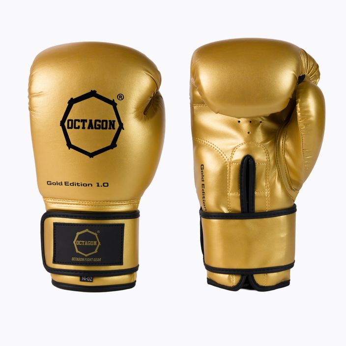 Octagon Gold Edition 1.0 gold boxing gloves 3