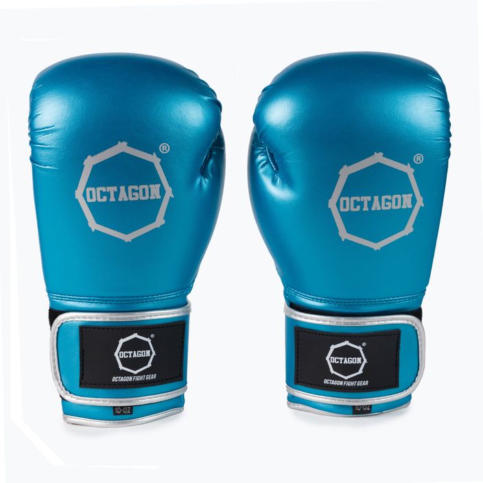 Octagon boxing gloves blue