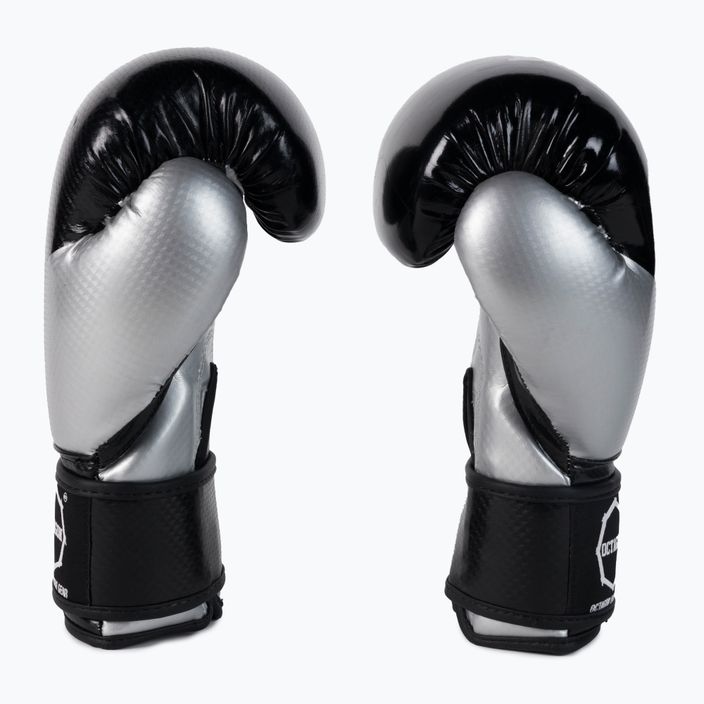 Octagon children's boxing gloves carbon silver 4