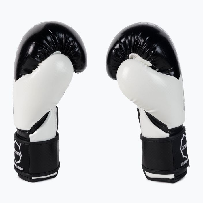 Octagon children's boxing gloves Carbon white and black 4