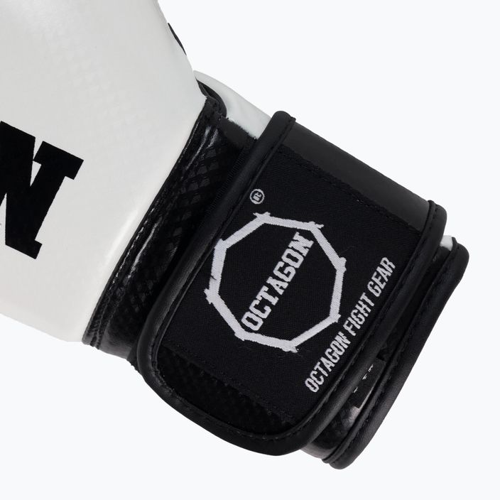 Octagon children's boxing gloves Carbon white and black 5