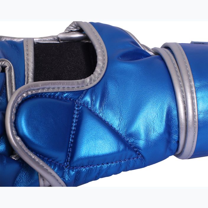 Octagon Mettalic MMA sparring gloves blue 5
