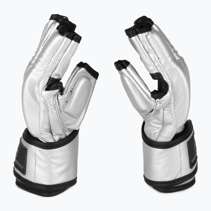 Octagon MMA grappling gloves silver 4