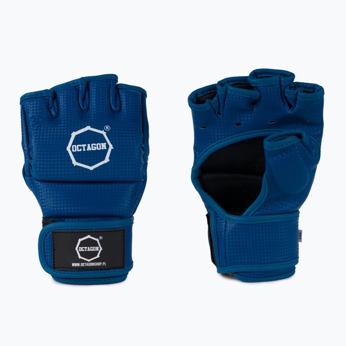 Octagon Kevlar MMA grappling gloves blue 3