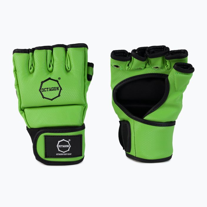 Octagon Kevlar MMA grappling gloves green 2