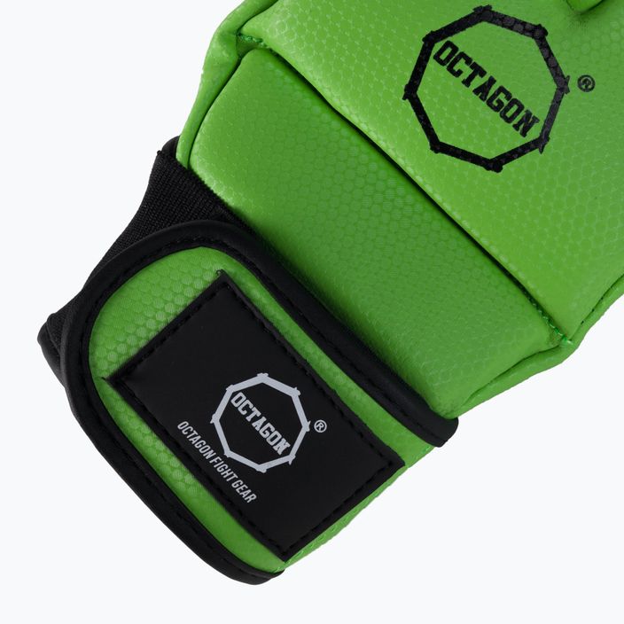 Octagon Kevlar MMA grappling gloves green 5