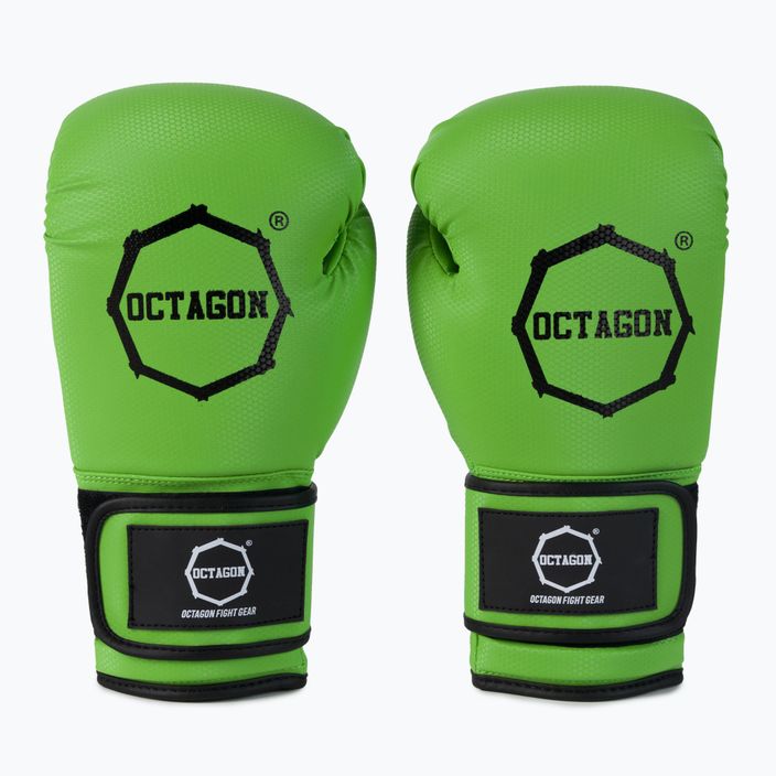 Octagon Kevlar green boxing gloves