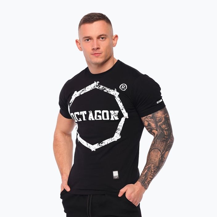 Octagon Smash Logo men's t-shirt black