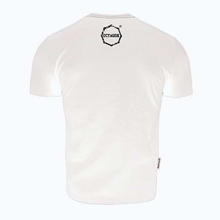 Octagon Logo Smash men's t-shirt white 2