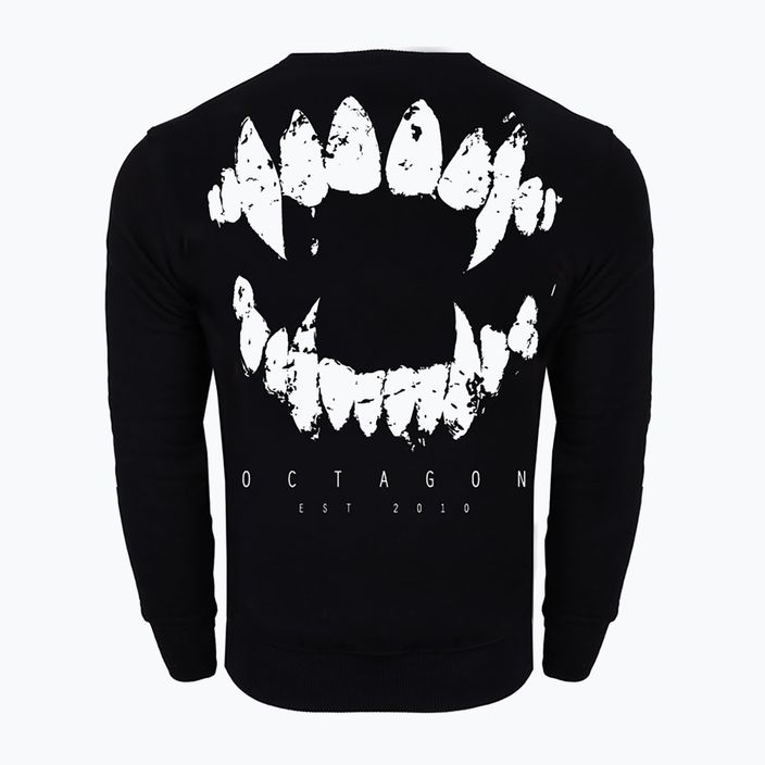 Women's hoodless sweatshirt Octagon Teeth black 2