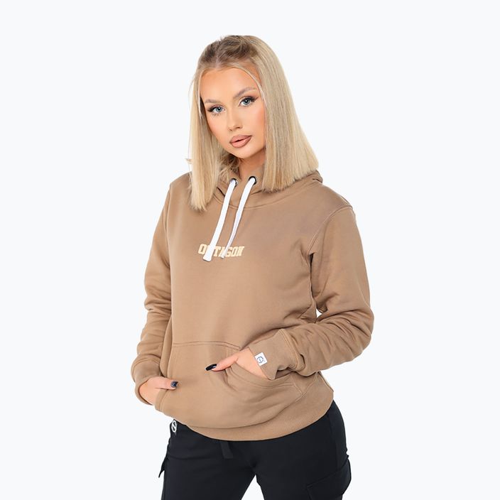 Women's hooded sweatshirt Octagon Little brown