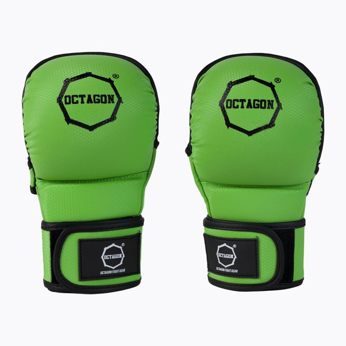 Octagon Kevlar grappling MMA sparring gloves green
