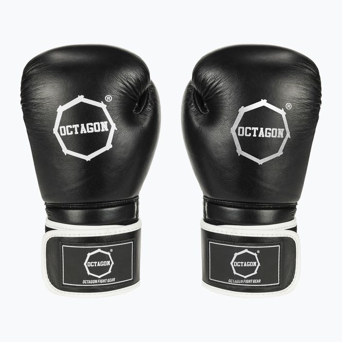 Octagon Agat black/white boxing gloves