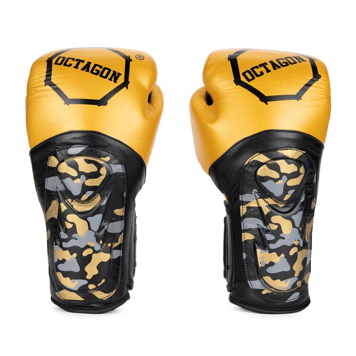Octagon Hero gold boxing gloves 2