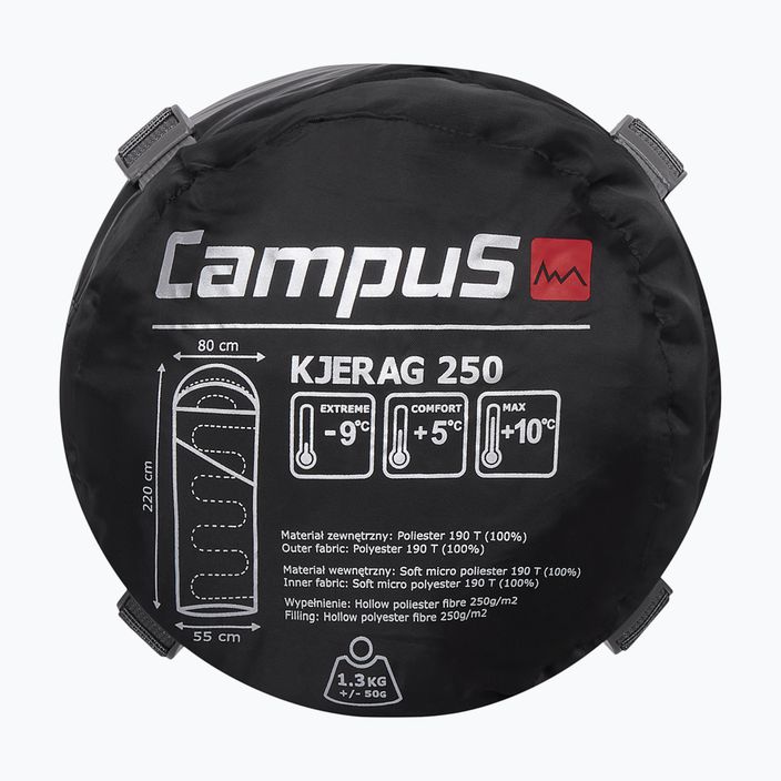CampuS Kjerag 250 sleeping bag black-grey CUP702123404 8
