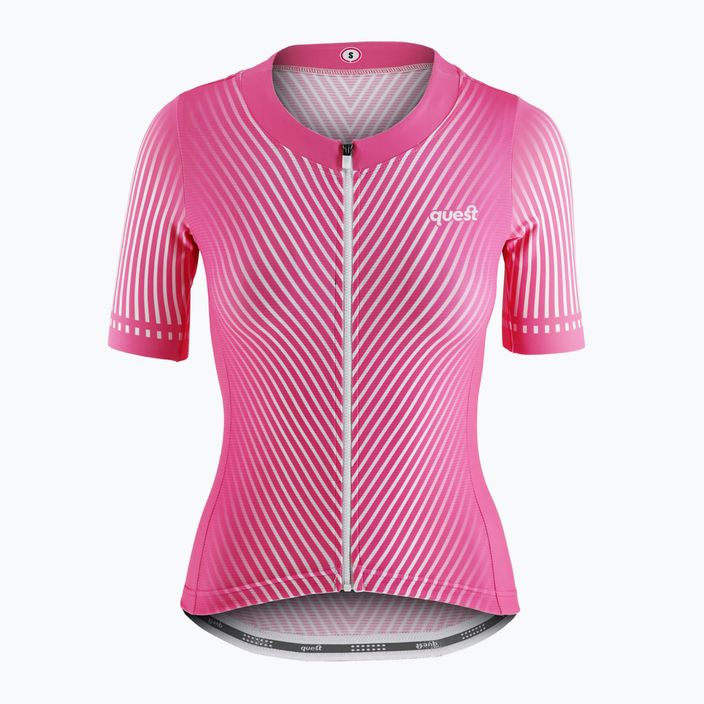 Women's cycling jersey Quest Strip pink